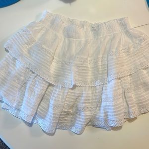 Brand New with Tags: Aerie mini skirt, Love shack fancy dupe, size Medium.